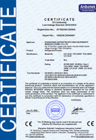 Certificat CE pour réfrigérateur et congélateur