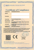 Certificat CE de table de cuisson à induction commerciale